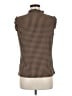 Tommy Hilfiger Houndstooth Brown Sleeveless Blouse Size M - photo 2