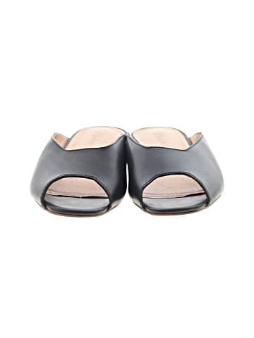 Madewell The Erica Peep-Toe Mule in Leather (view 2)