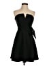 Jun & Ivy 100% Polyester Solid Black Cocktail Dress Size S - photo 1