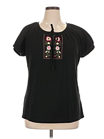 Jason Maxwell Short Sleeve Blouse (view 1)