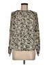 Zara Basic Animal Print Ivory Long Sleeve Blouse Size M - photo 1