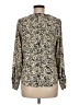 Zara Basic Animal Print Ivory Long Sleeve Blouse Size M - photo 2