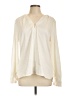 The Limited Ivory Long Sleeve Blouse Size L - photo 1