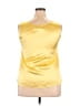 Feraud Solid Yellow Sleeveless Blouse Size EU 46 / US 16 - photo 2