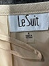 Le Suit 100% Polyester Tan Formal Skirt Size 4 - photo 4