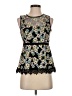 Nanette Lepore 100% Polyester Black Sleeveless Blouse Size 2 - photo 1