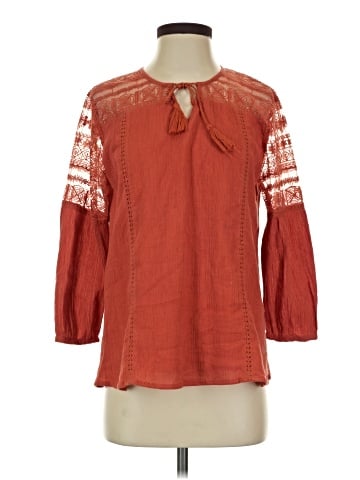 Garnet Hill 3/4 Sleeve Blouse (view 1)