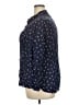 Gap Animal Print Blue Long Sleeve Button-Down Shirt Size XXL - photo 5