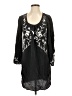 Gold Hawk Black 3/4 Sleeve Blouse Size S - photo 1