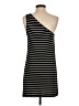 Becca Stripes Black Casual Dress Size S - photo 2