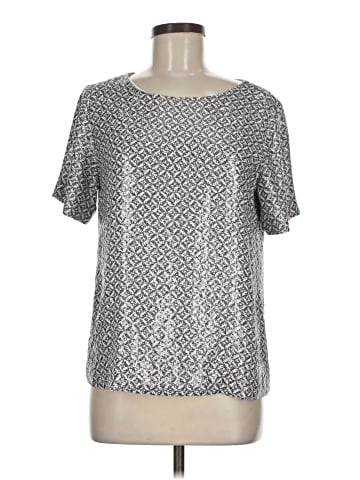 Joie Short Sleeve Silk Top (view 1)