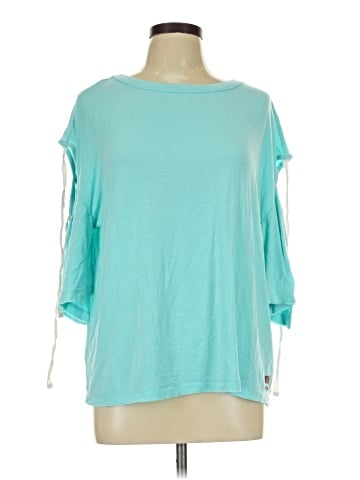 Peace Love World 3/4 Sleeve Top (view 1)