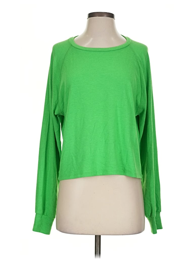 Pre-owned Beyond Yoga Long Sleeve T-shirt In Green
