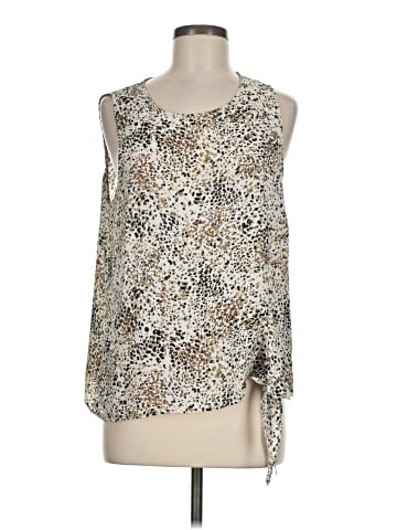 Rose + Olive Sleeveless Blouse (view 1)