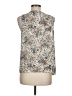 Rose + Olive Silver Sleeveless Blouse Size M - photo 2