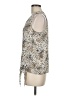 Rose + Olive Silver Sleeveless Blouse Size M - photo 5