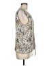 Rose + Olive Silver Sleeveless Blouse Size M - photo 4