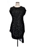 Laundry by Shelli Segal 100% Polyester Stars Black Cocktail Dress Size 14 - photo 1