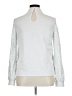 Ashley Stewart 100% Polyester Metallic Silver Long Sleeve Blouse Size 14 Plus - photo 2