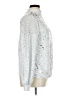 Ashley Stewart 100% Polyester Metallic Silver Long Sleeve Blouse Size 14 Plus - photo 4