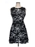 DKNY Graphic Black Casual Dress Size 14 - photo 1