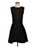 Sandro 100% Polyester Solid Black Casual Dress Size Sm (1) - photo 1
