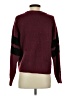 Current/Elliott Color Block Burgundy Pullover Sweater Size XS (0) - photo 2