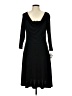 Connected Apparel 100% Polyester Black Casual Dress Size 10 - photo 1
