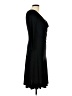 Connected Apparel 100% Polyester Black Casual Dress Size 10 - photo 4