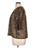 Sanctuary Animal Print Brown Short Sleeve Blouse Size XL - photo 5