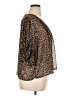 Sanctuary Animal Print Brown Short Sleeve Blouse Size XL - photo 4
