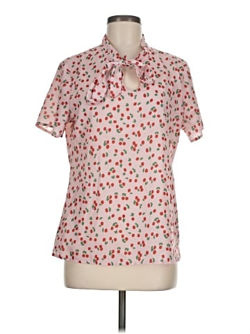Allegra K Short Sleeve Blouse (view 1)