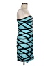 Cynthia Steffe Graphic Blue Cocktail Dress Size 8 - photo 4