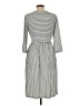 Merokeety Stripes Gray Casual Dress Size L - photo 2