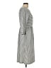 Merokeety Stripes Gray Casual Dress Size L - photo 4