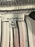 Allison Joy 100% Rayon Stripes Silver Casual Pants Size M - photo 7