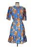 Cynthia Steffe Print Blue Cocktail Dress Size 10 - photo 1
