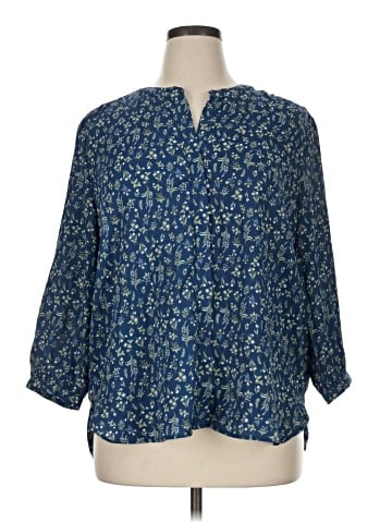 Jachs Girlfriend 3/4 Sleeve Blouse (view 1)