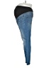 Isabel Maternity Color Block Blue Jeans Size 8 - photo 5