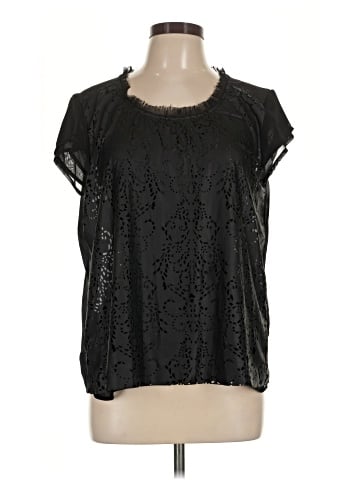 August Silk Short Sleeve Blouse (view 1)