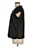 August Silk 100% Polyester Black Short Sleeve Blouse Size L - photo 5