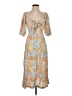 Roxy 100% Viscose Paisley Blue Cocktail Dress Size S - photo 1