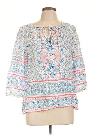 Charter Club 3/4 Sleeve Blouse (view 1)