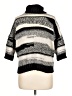 Derek Lam Stripes Black Poncho Size 10 - photo 2