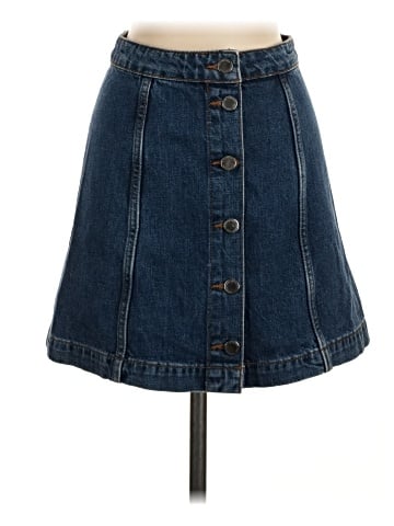 Topshop Denim Skirt (view 1)