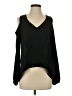 Aqua 100% Polyester Black Long Sleeve Blouse Size XS - photo 1