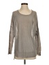 Pure Amici 100% Linen Metallic Silver Pullover Sweater Size S - photo 1