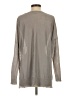 Pure Amici 100% Linen Metallic Silver Pullover Sweater Size S - photo 2