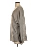 Pure Amici 100% Linen Metallic Silver Pullover Sweater Size S - photo 5