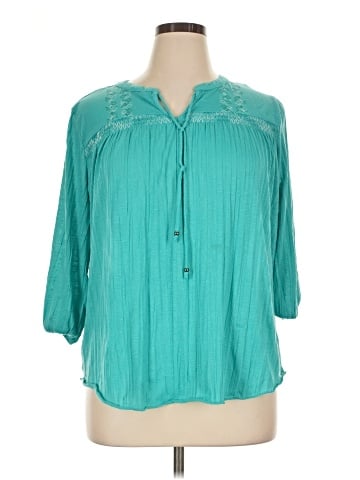 Faded Glory 3/4 Sleeve Blouse (view 1)